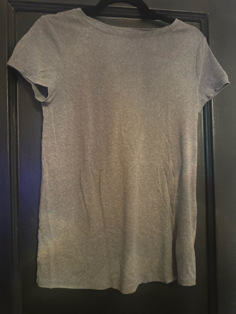 Maternity long Gray Crewneck Women's Tee